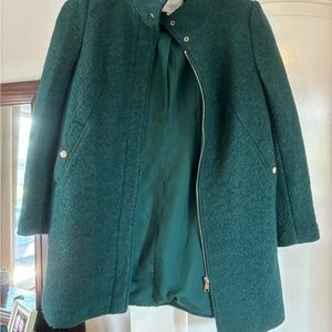Ann Taylor LOFT Green wool Coat